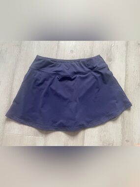Navy Active Skirt with Built-In shorts